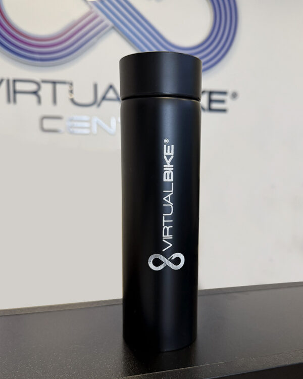 Botella de color Negro con logo Virtual Bike