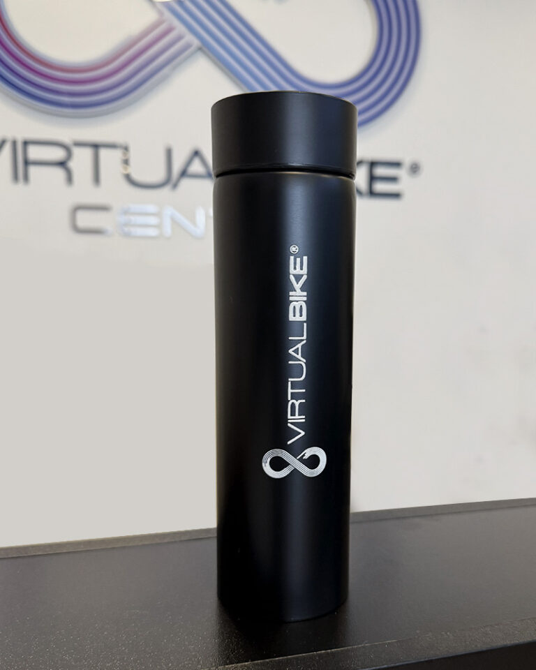 Botella de color Negro con logo Virtual Bike